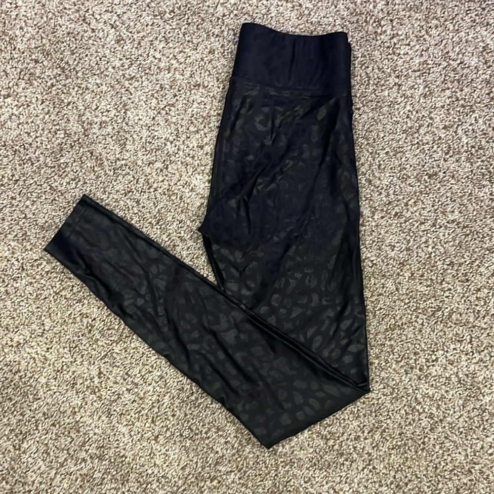 Carbon38 Leopard Print Leggings, Size XS